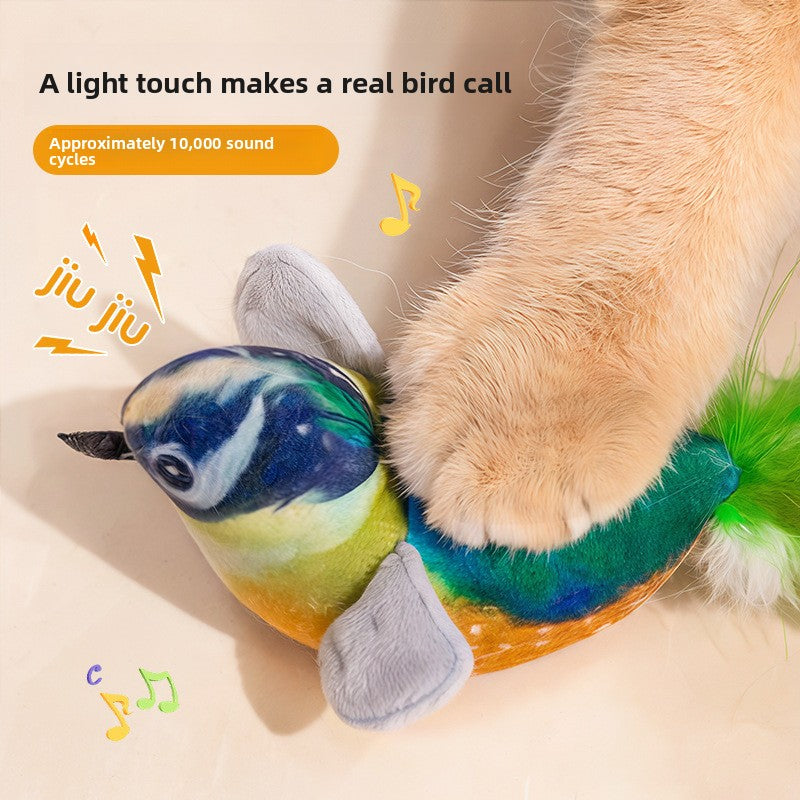 Moving Bird Cat Toy