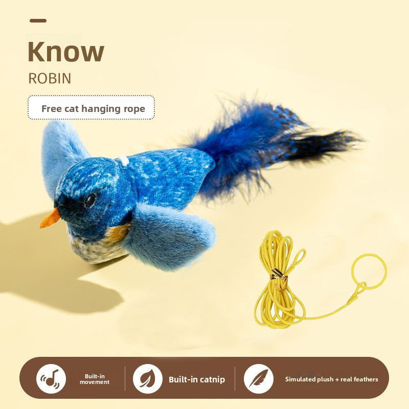 Moving Bird Cat Toy